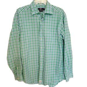 Vineyard Vines Blue Green Check Murray Shirt Medium